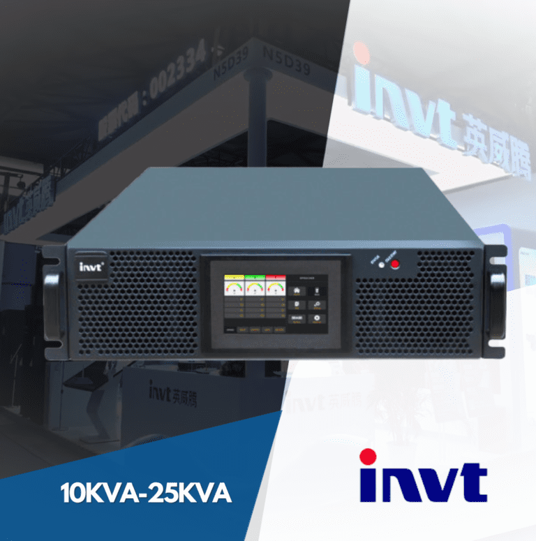 UPS ONLINE TRIFASICO DE 10-25KVA-VISTA DE FRENTE POSICION TIPO RACK